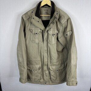 L.L.Bean Thinsulate Field Jacket L Tall Sherpa Lined Cargo Pockets